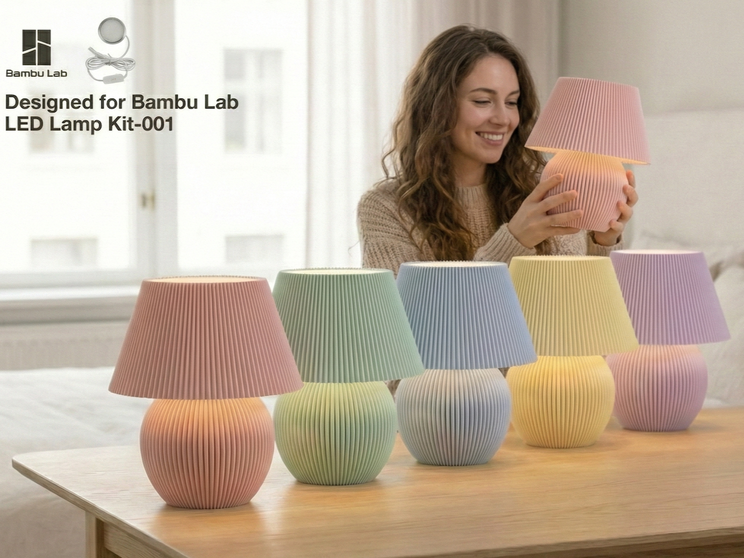 Kit LED-001 Luce a coste a fungo 3D Model